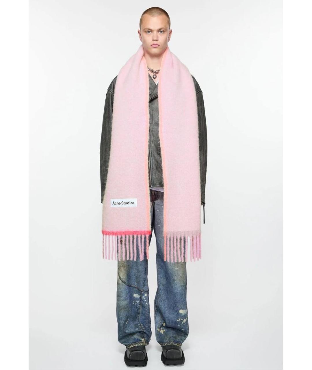 ACNE STUDIOS Мульти шерстяной шарф, фото 3