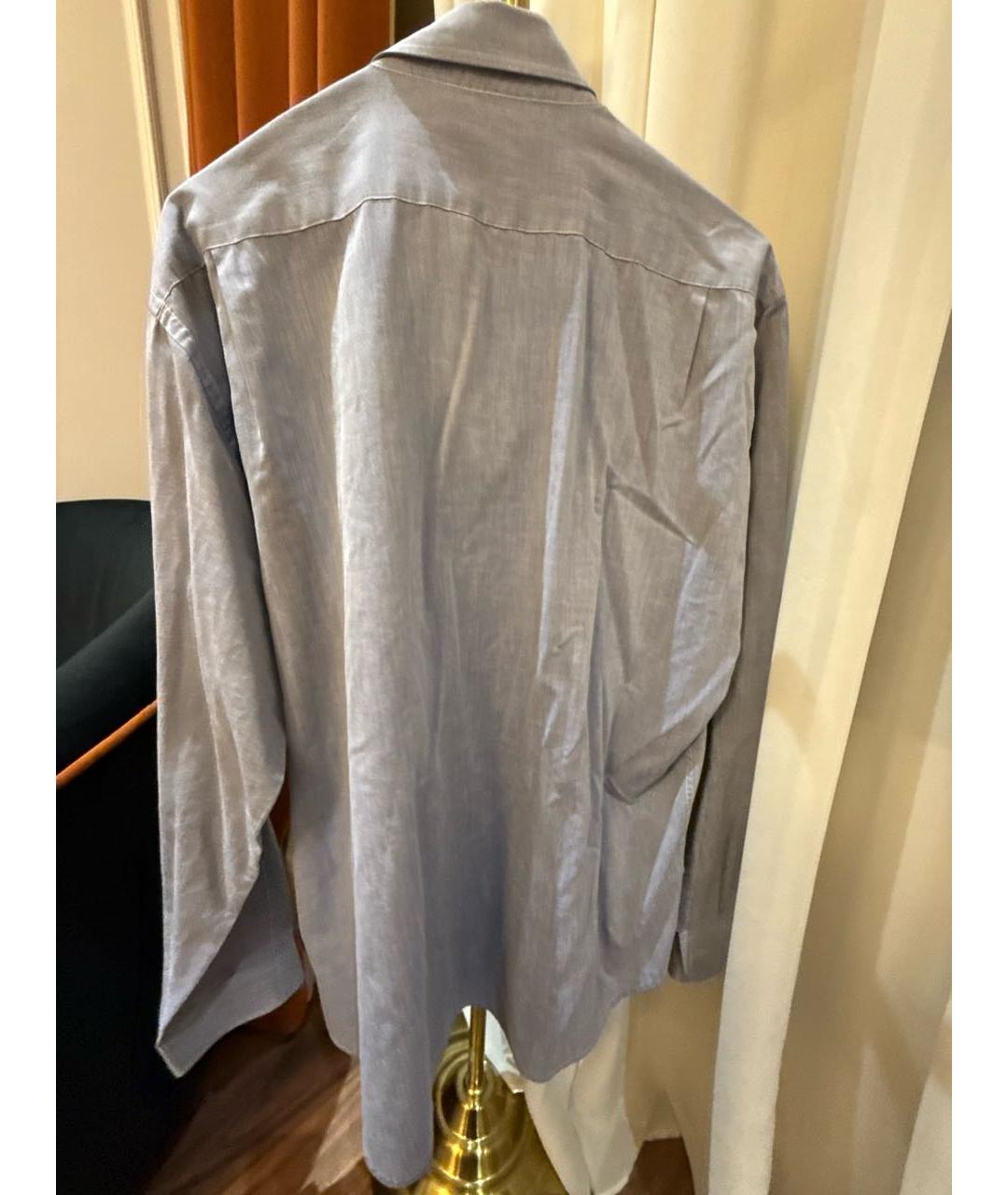 SAINT LAURENT Голубая хлопковая рубашка, фото 2