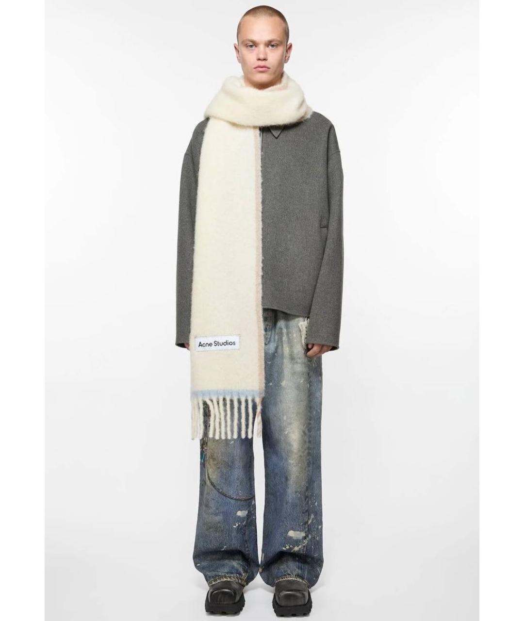 ACNE STUDIOS Мульти шерстяной шарф, фото 3