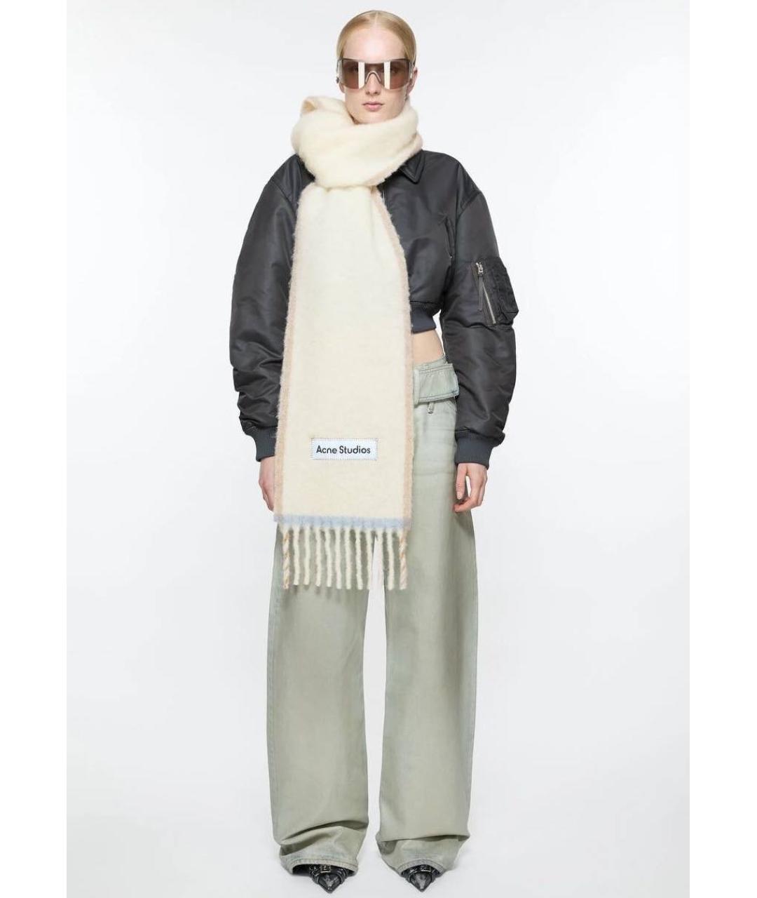 ACNE STUDIOS Мульти шерстяной шарф, фото 2