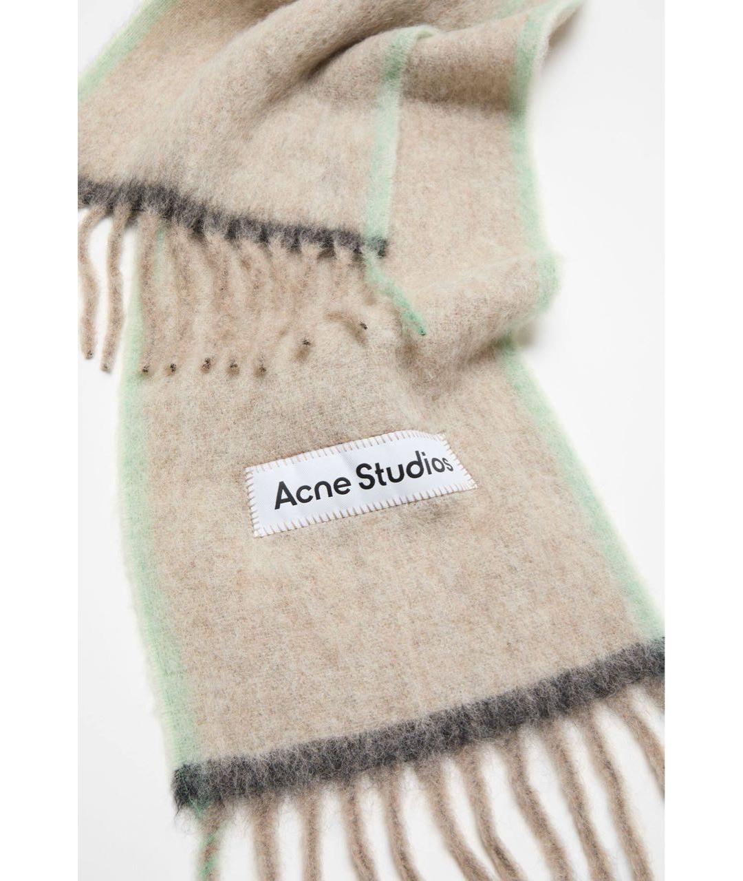 ACNE STUDIOS Мульти шерстяной шарф, фото 4