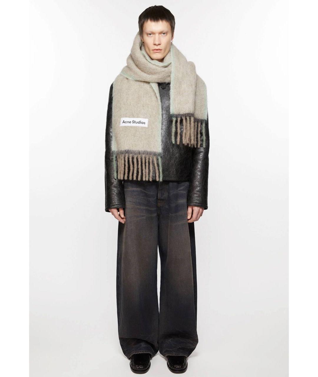 ACNE STUDIOS Мульти шерстяной шарф, фото 3