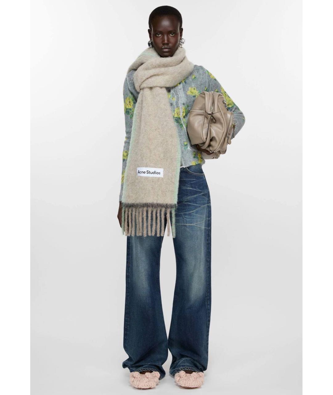 ACNE STUDIOS Мульти шерстяной шарф, фото 2