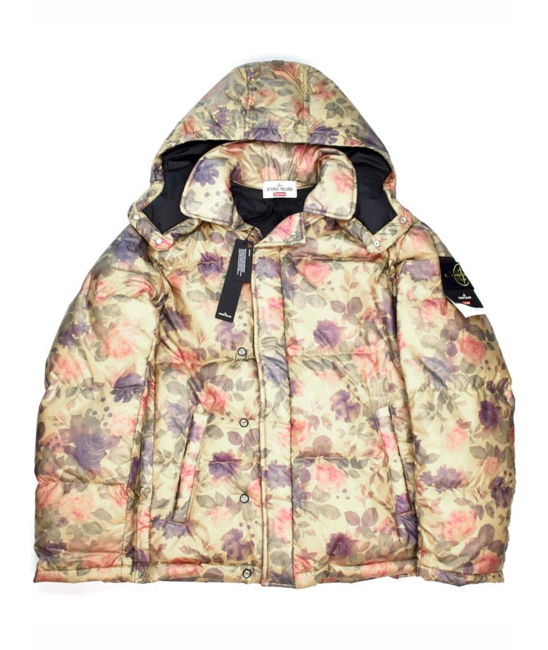 STONE ISLAND Мульти полиамидовый пуховик, фото 1
