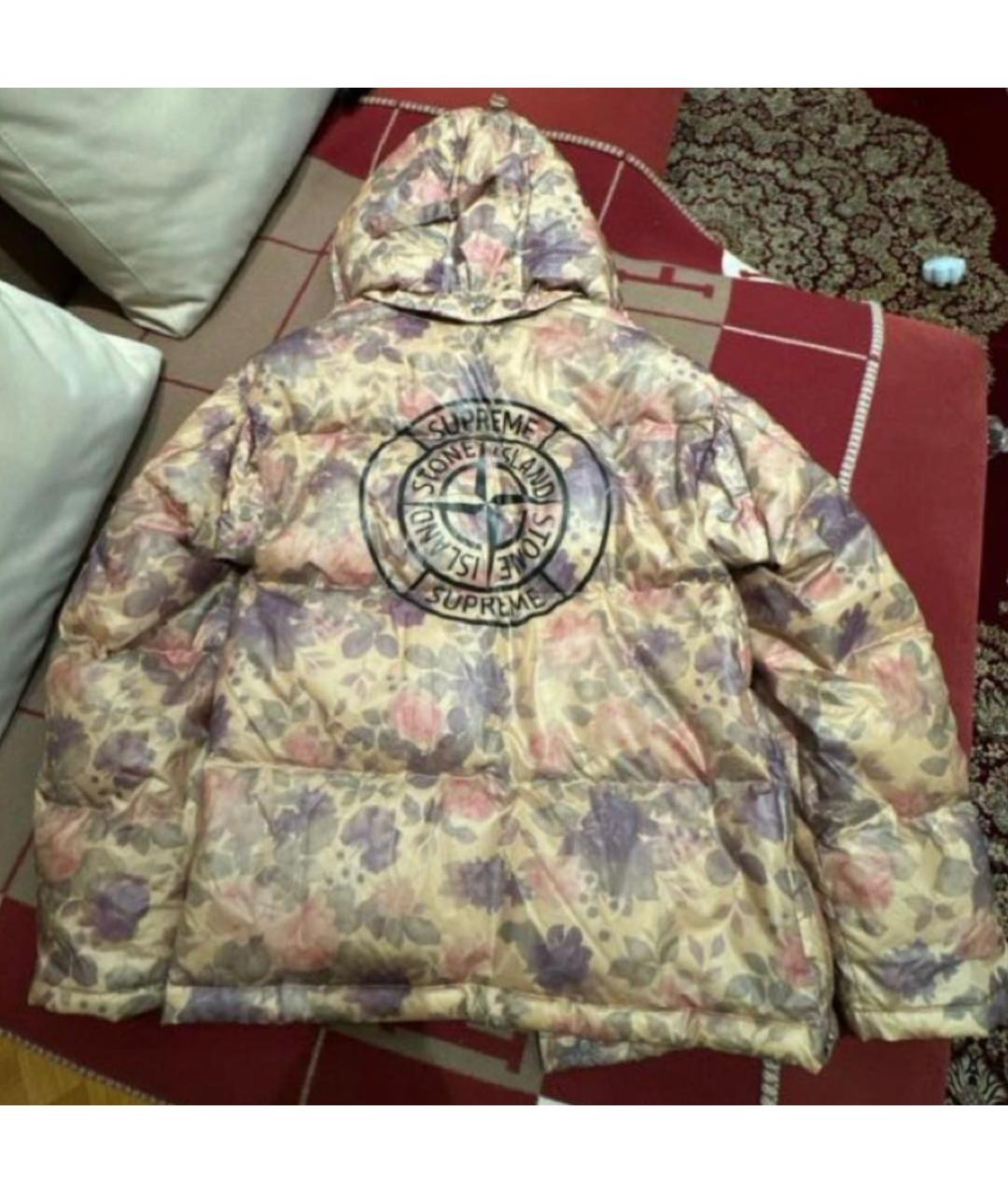 STONE ISLAND Мульти полиамидовый пуховик, фото 2