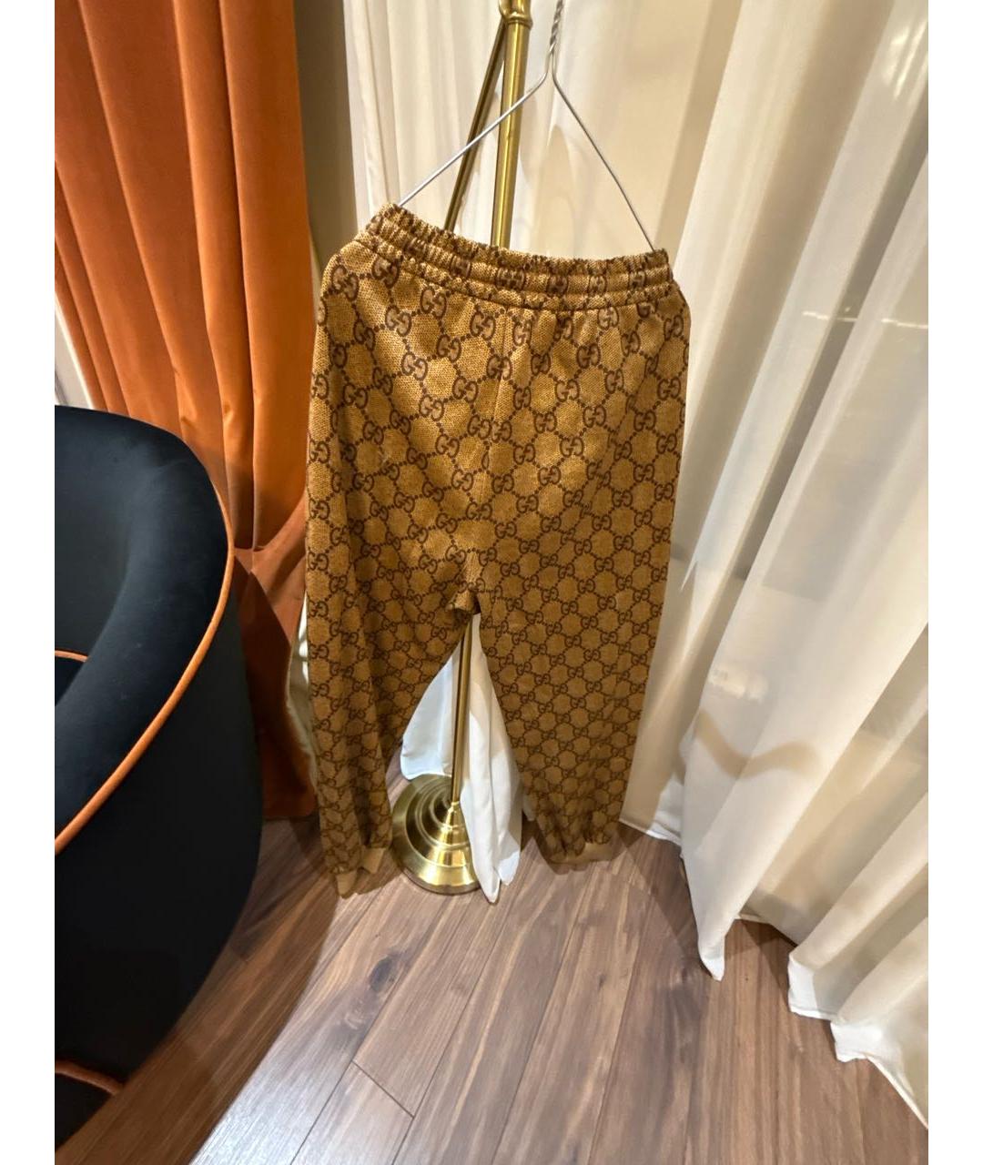 GUCCI Золотые спортивные брюки и шорты, фото 2