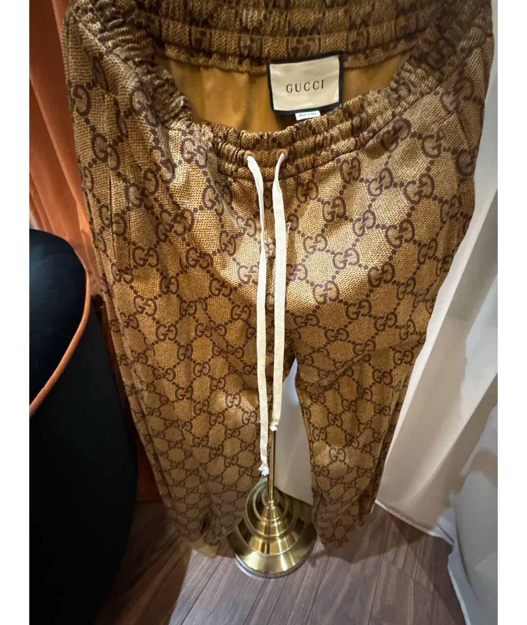 GUCCI Золотые спортивные брюки и шорты, фото 4