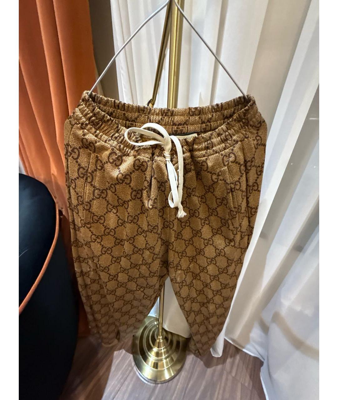 GUCCI Золотые спортивные брюки и шорты, фото 3