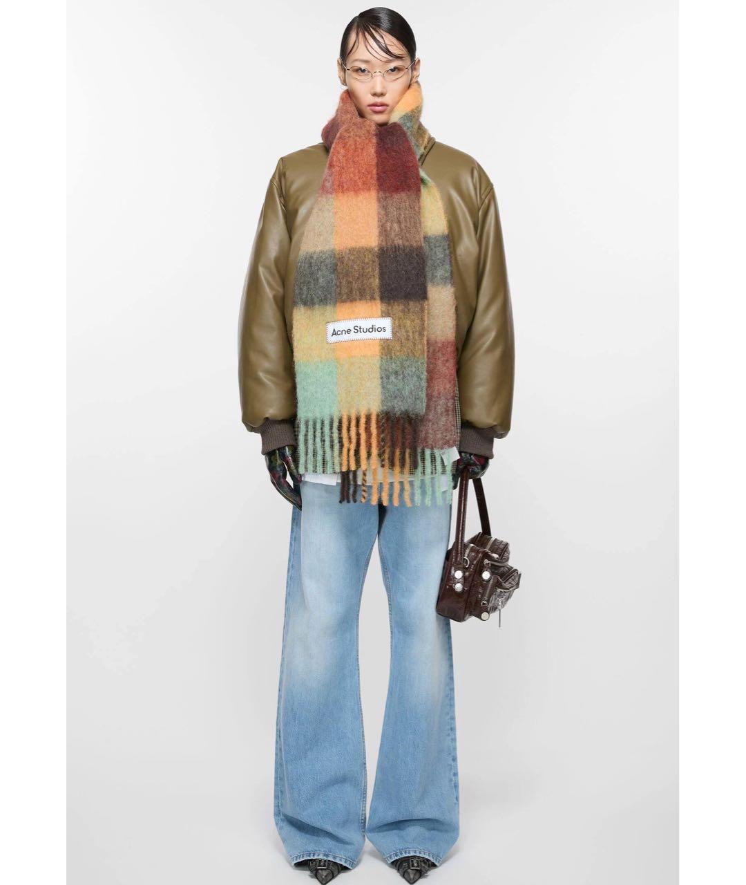 ACNE STUDIOS Мульти шерстяной шарф, фото 2