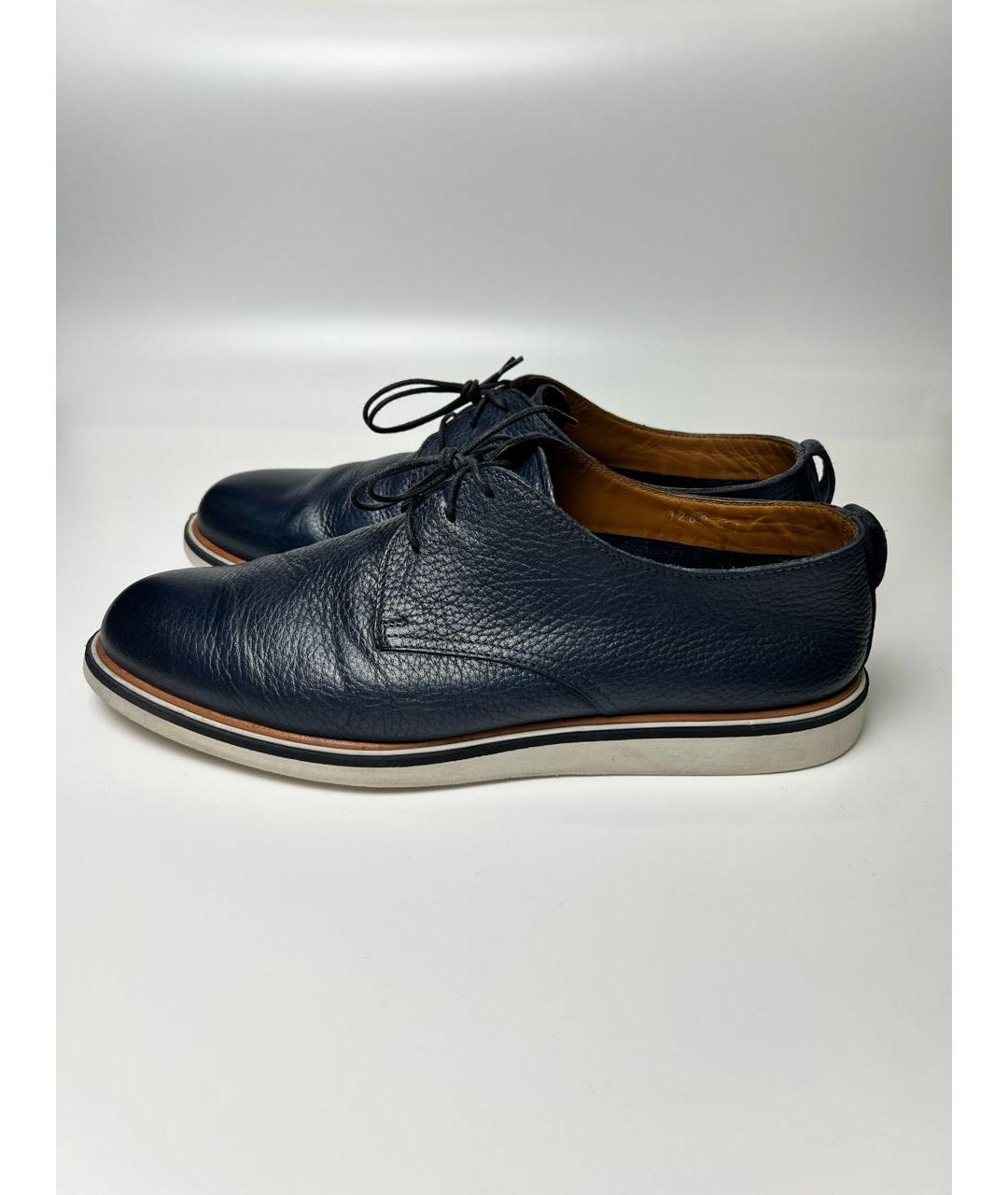 DOUCAL'S Темно-синие кожаные туфли, фото 9