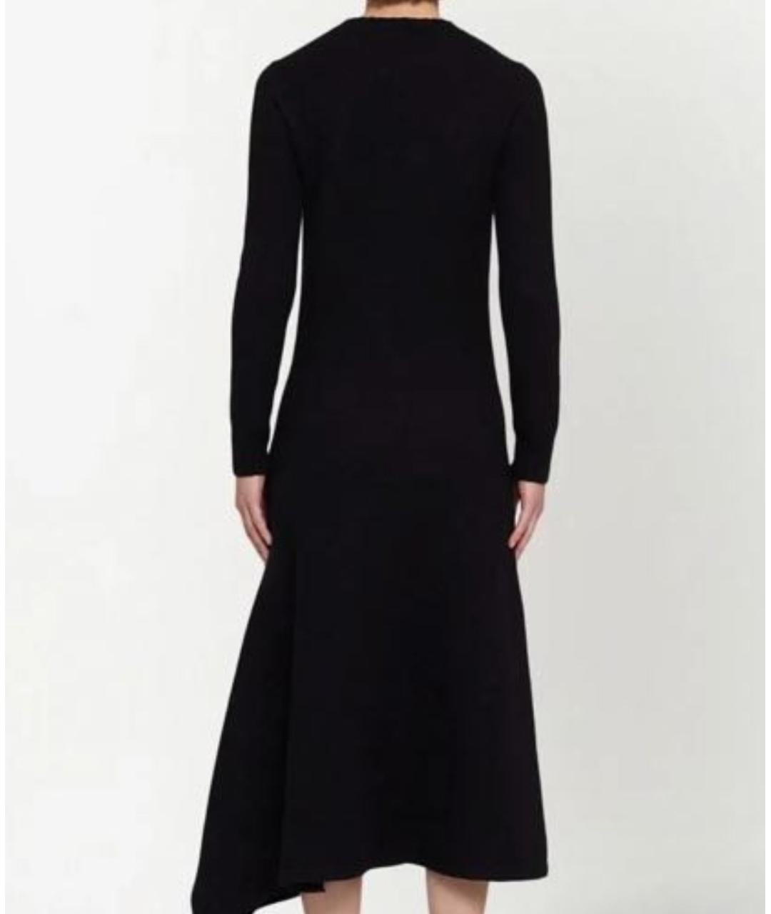JIL SANDER Черное шерстяное платье, фото 2
