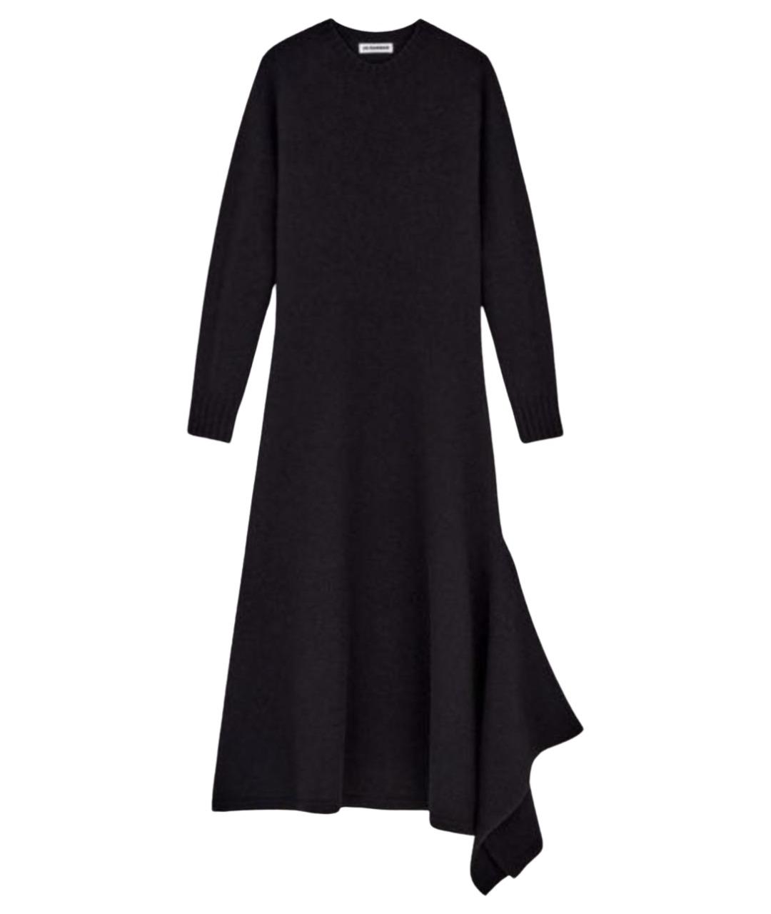 JIL SANDER Черное шерстяное платье, фото 1