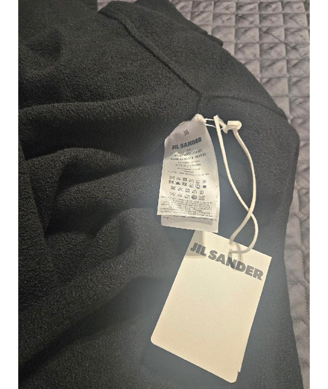 JIL SANDER Черное шерстяное платье, фото 5