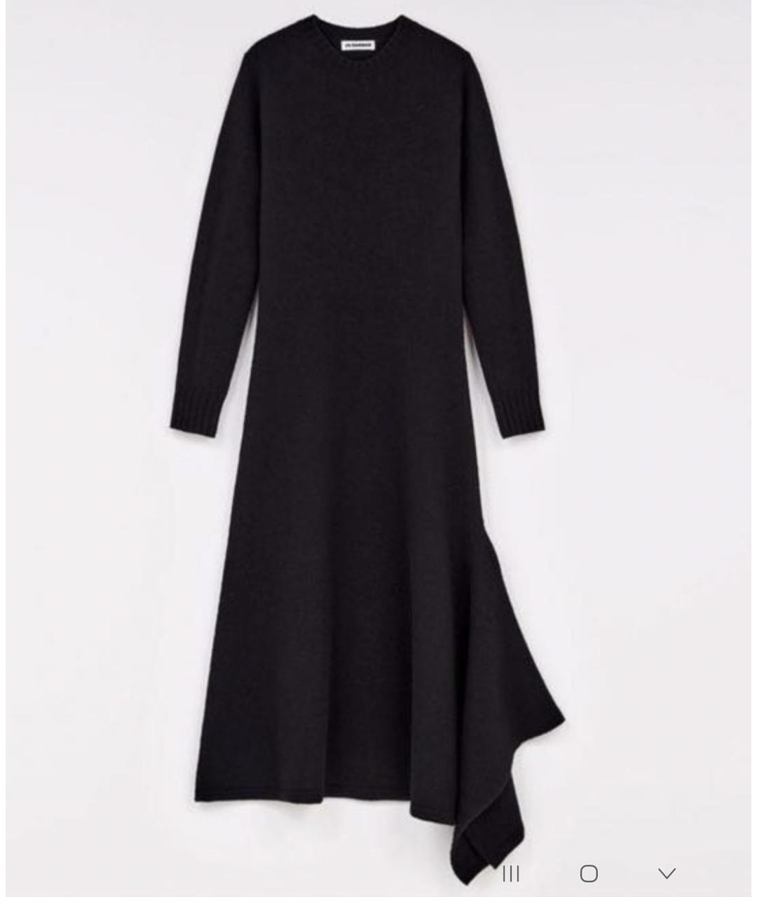 JIL SANDER Черное шерстяное платье, фото 9