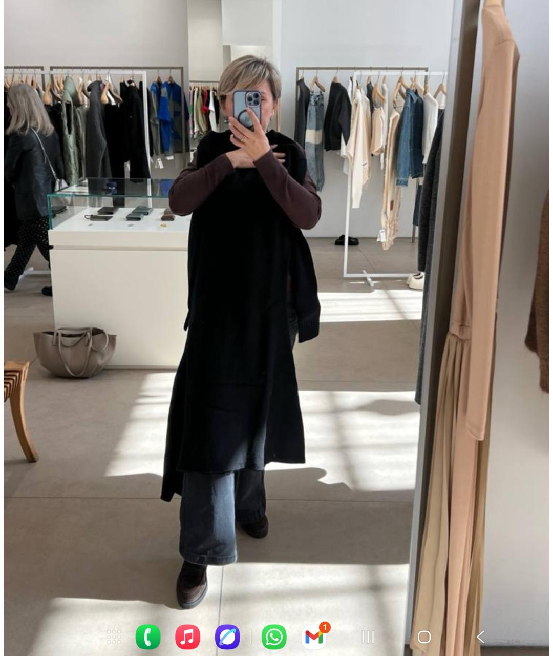 JIL SANDER Черное шерстяное платье, фото 4