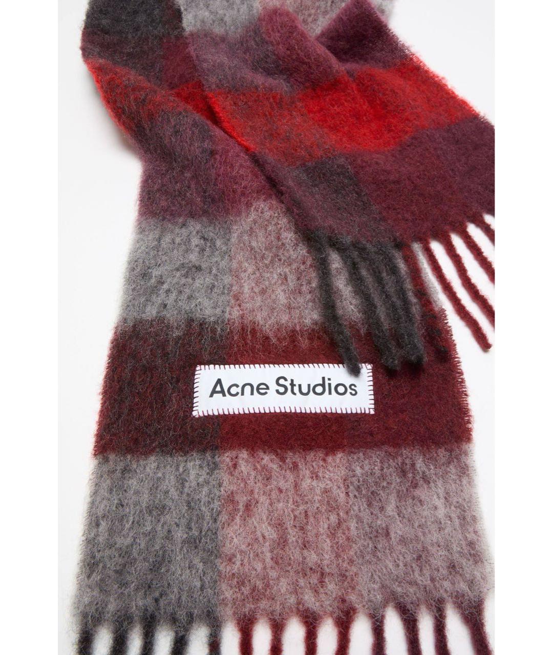 ACNE STUDIOS Мульти шерстяной шарф, фото 2