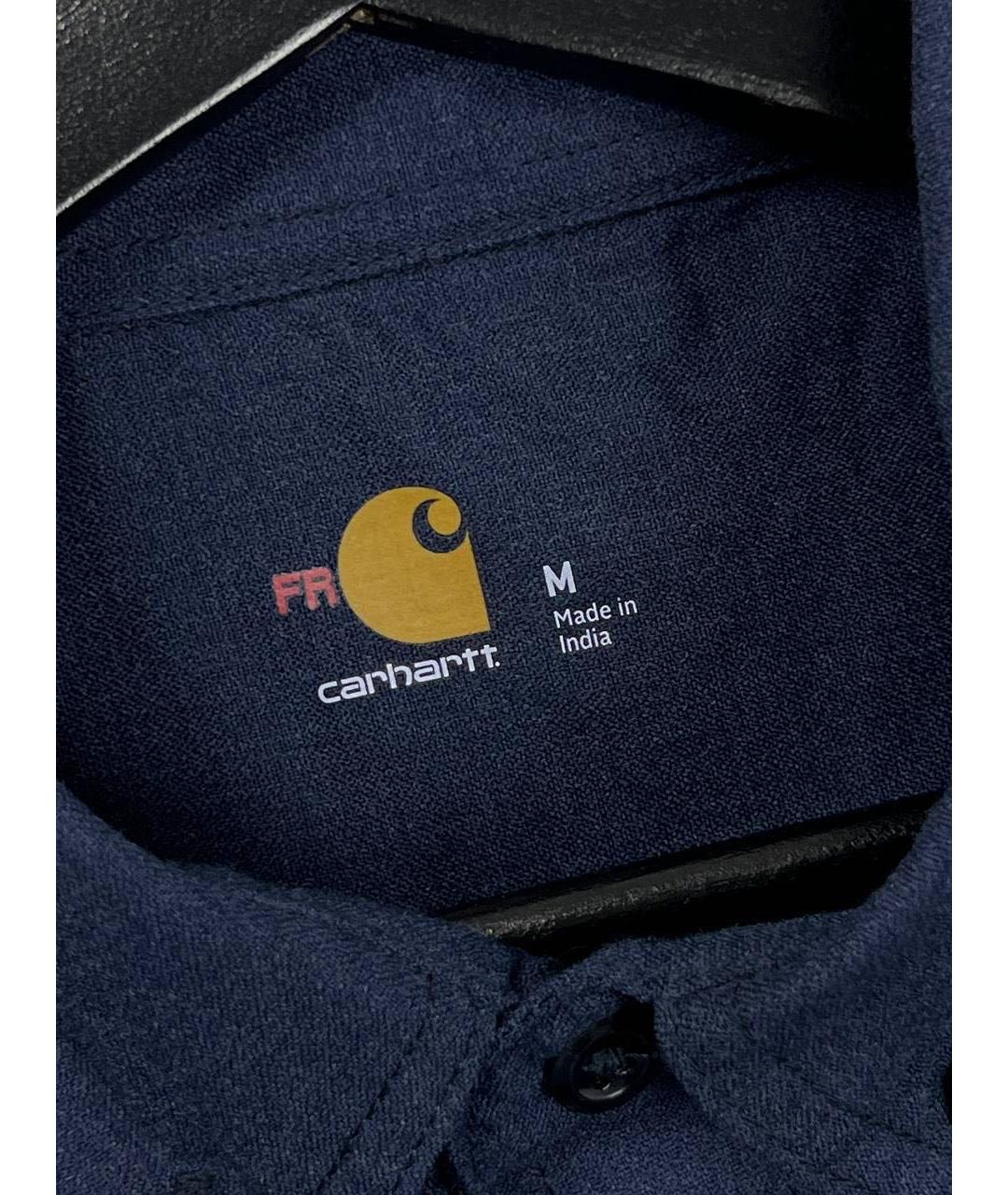 CARHARTT Темно-синяя хлопковая кэжуал рубашка, фото 4