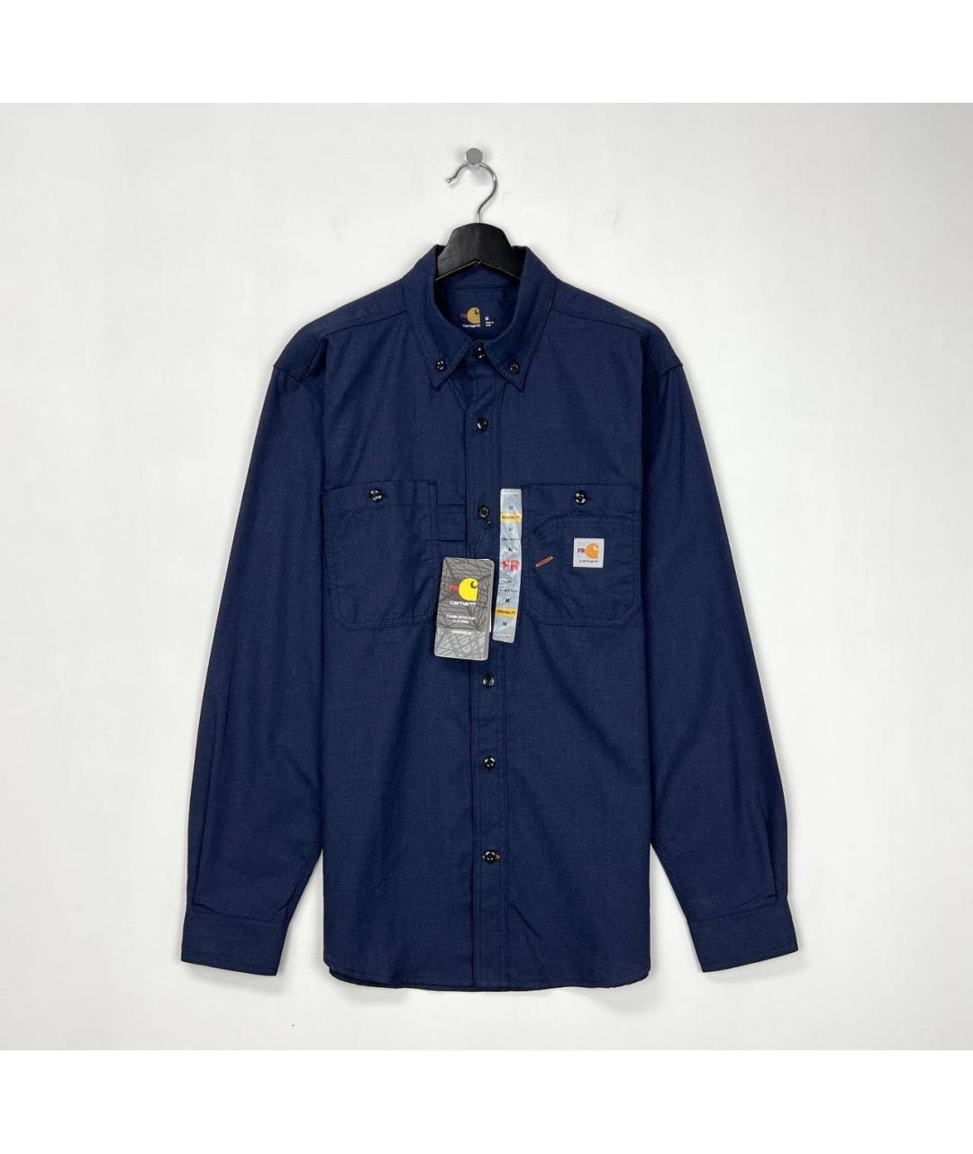 CARHARTT Темно-синяя хлопковая кэжуал рубашка, фото 6