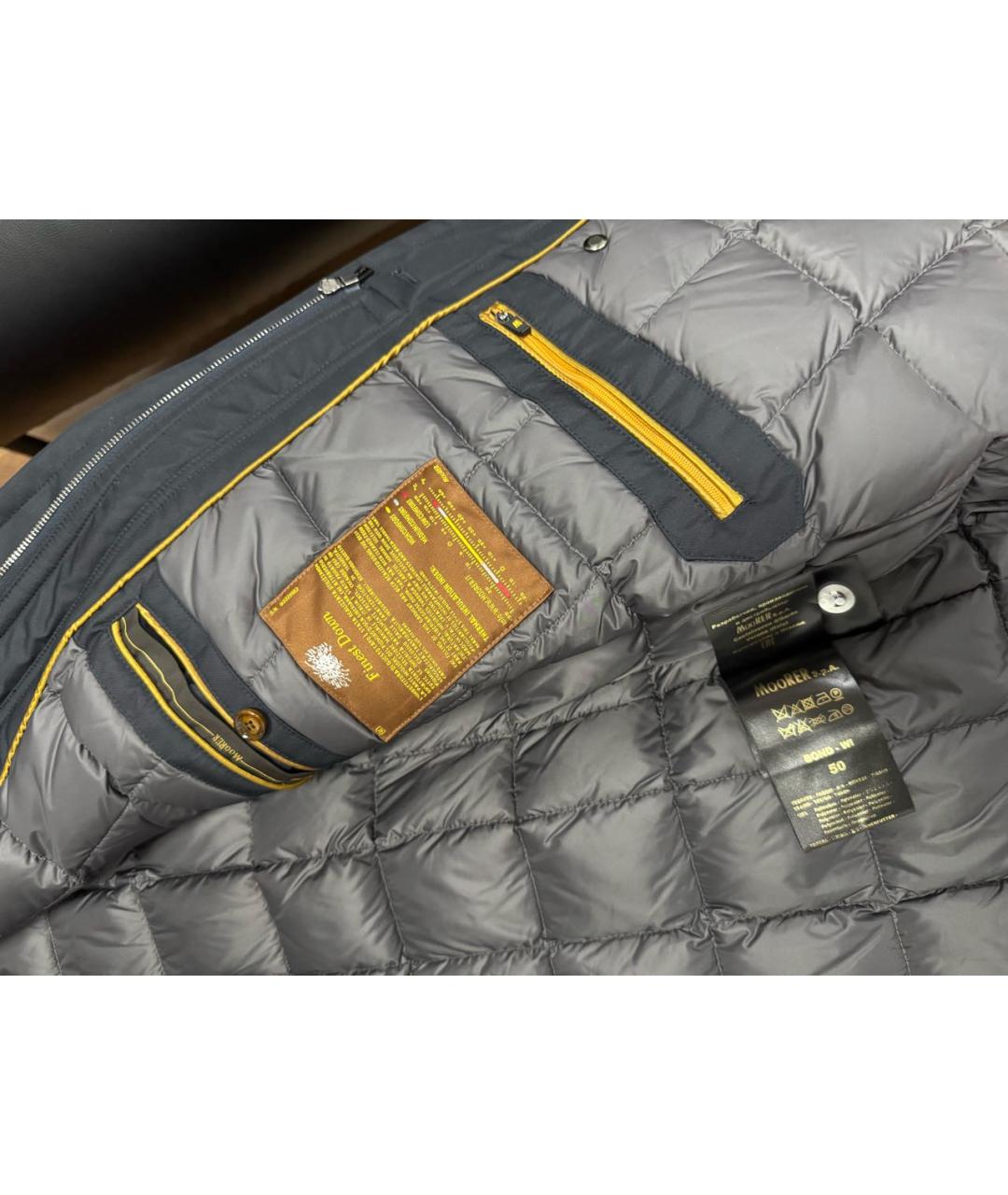 MOORER Темно-синяя полиэстеровая куртка, фото 6