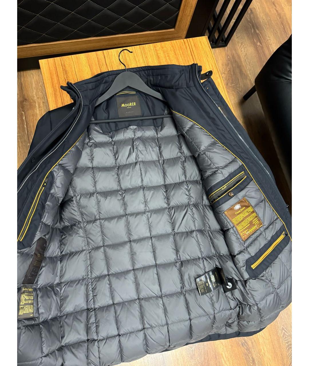 MOORER Темно-синяя полиэстеровая куртка, фото 4
