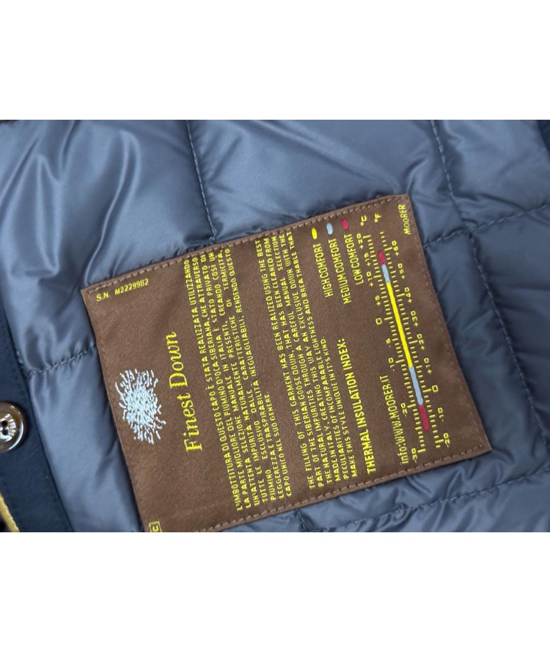 MOORER Темно-синяя полиэстеровая куртка, фото 8