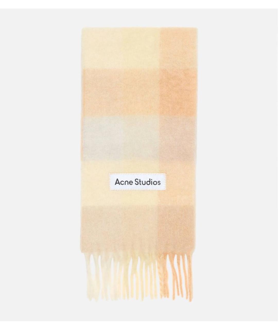 ACNE STUDIOS Мульти шерстяной шарф, фото 4