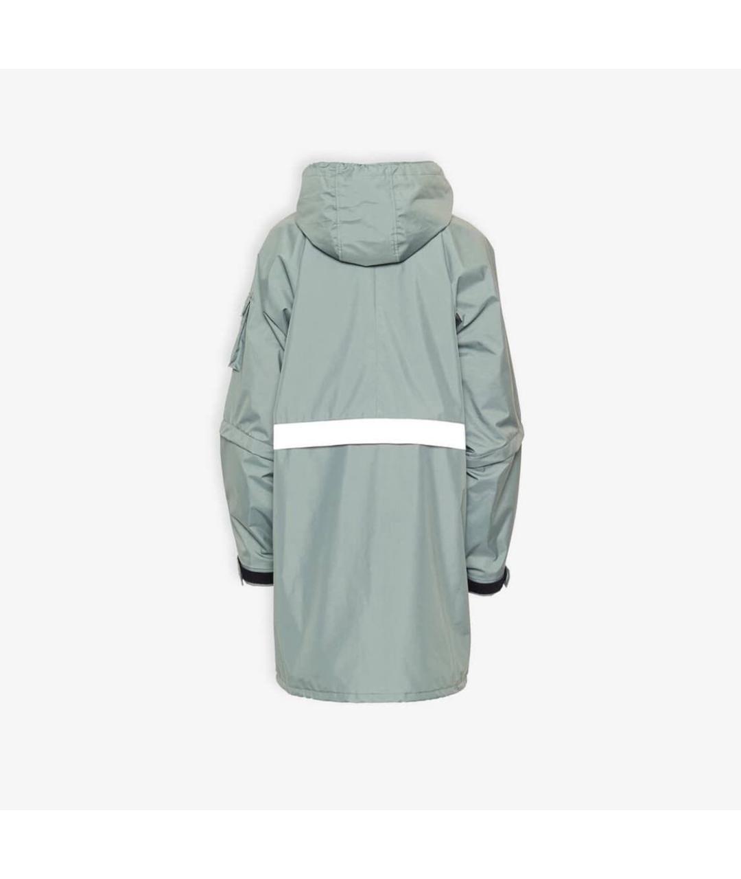 BALENCIAGA Серая полиуретановая парка, фото 2