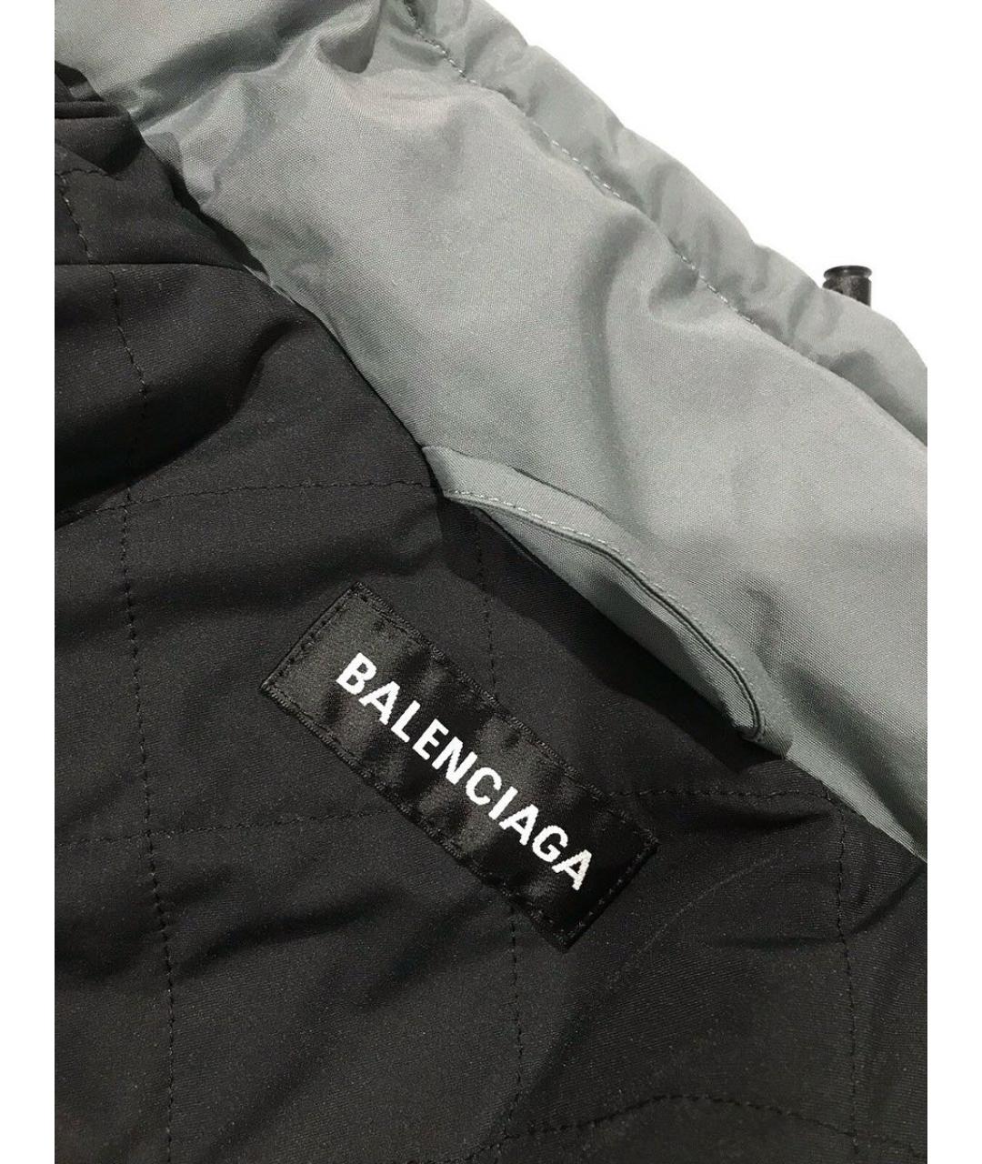 BALENCIAGA Серая полиуретановая парка, фото 3