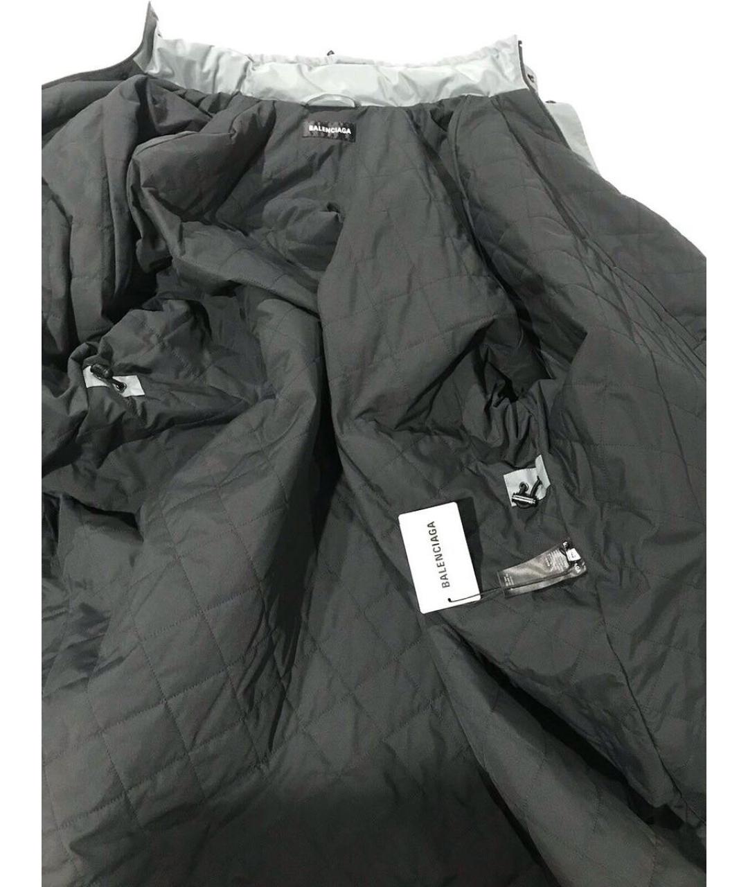 BALENCIAGA Серая полиуретановая парка, фото 5