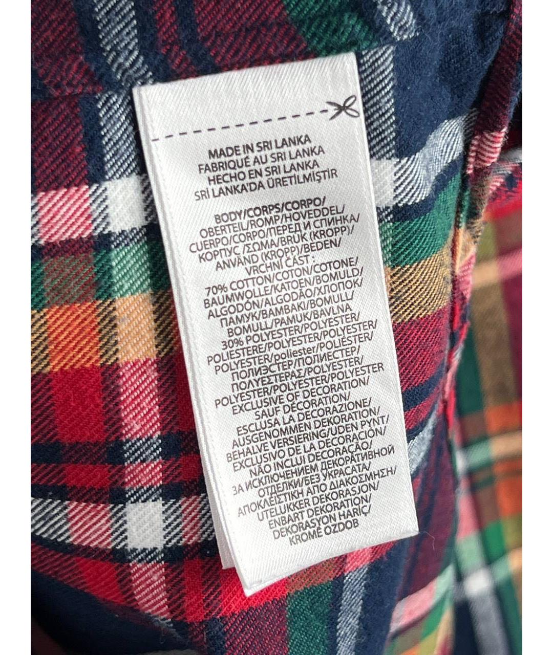 POLO RALPH LAUREN Мульти хлопко-полиэстеровая кэжуал рубашка, фото 5