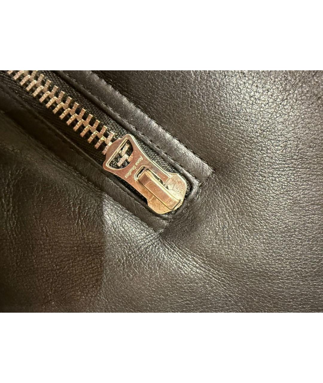 ACNE STUDIOS Черная кожаная дубленка, фото 5