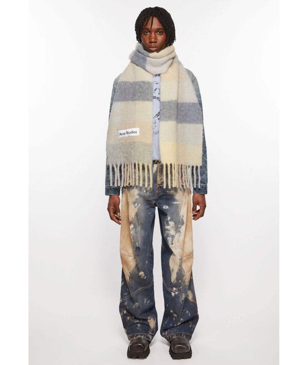 ACNE STUDIOS Мульти шерстяной шарф, фото 3