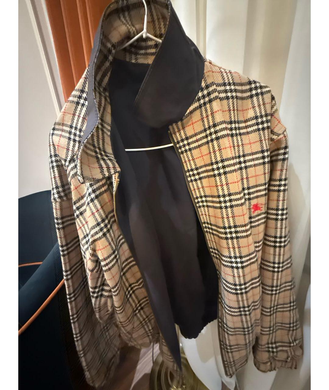 BURBERRY Коричневая твидовая парка, фото 4