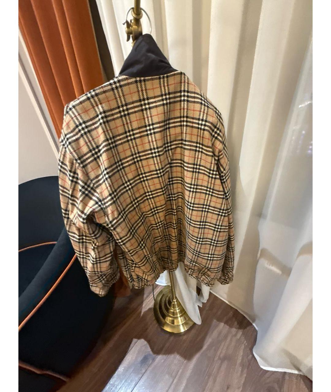 BURBERRY Коричневая твидовая парка, фото 2