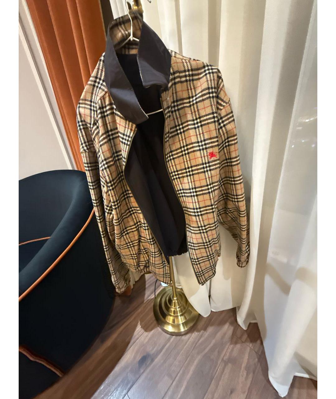 BURBERRY Коричневая твидовая парка, фото 5