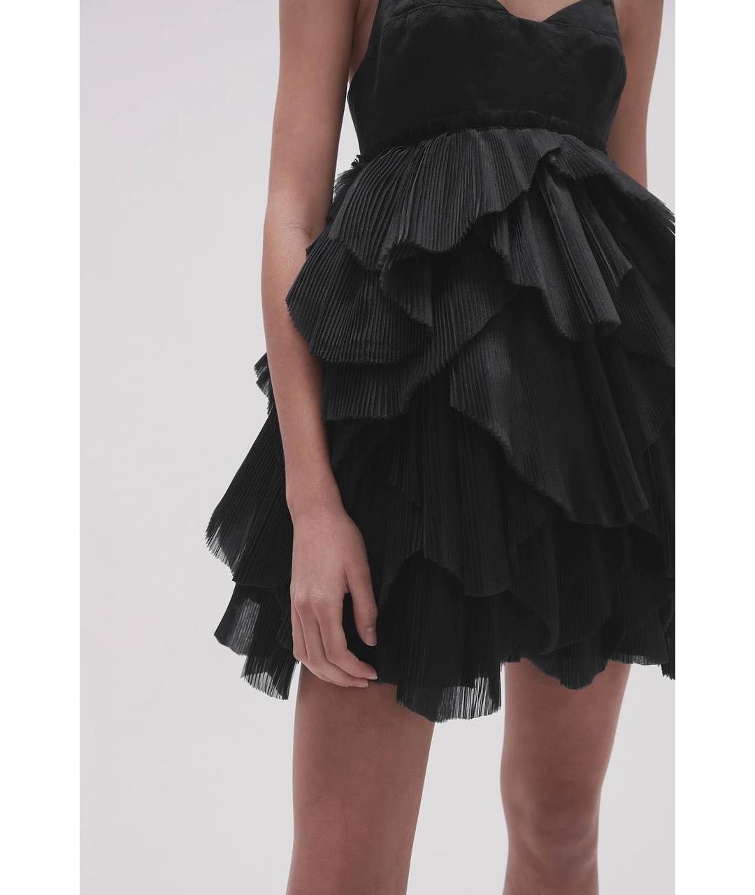 AJE Черное коктейльное платье, фото 5