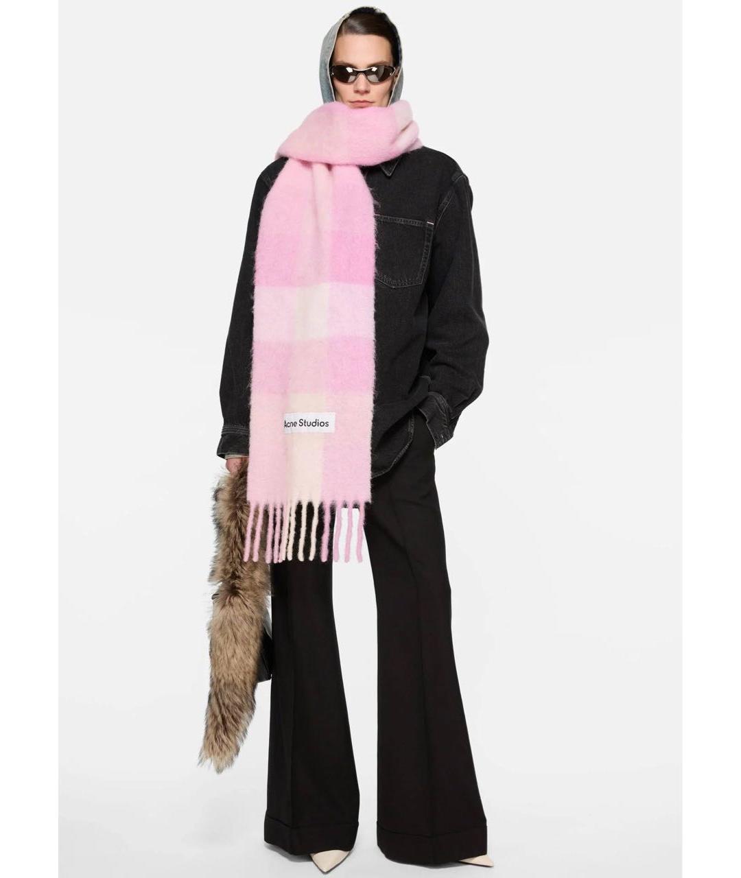 ACNE STUDIOS Мульти шерстяной шарф, фото 2