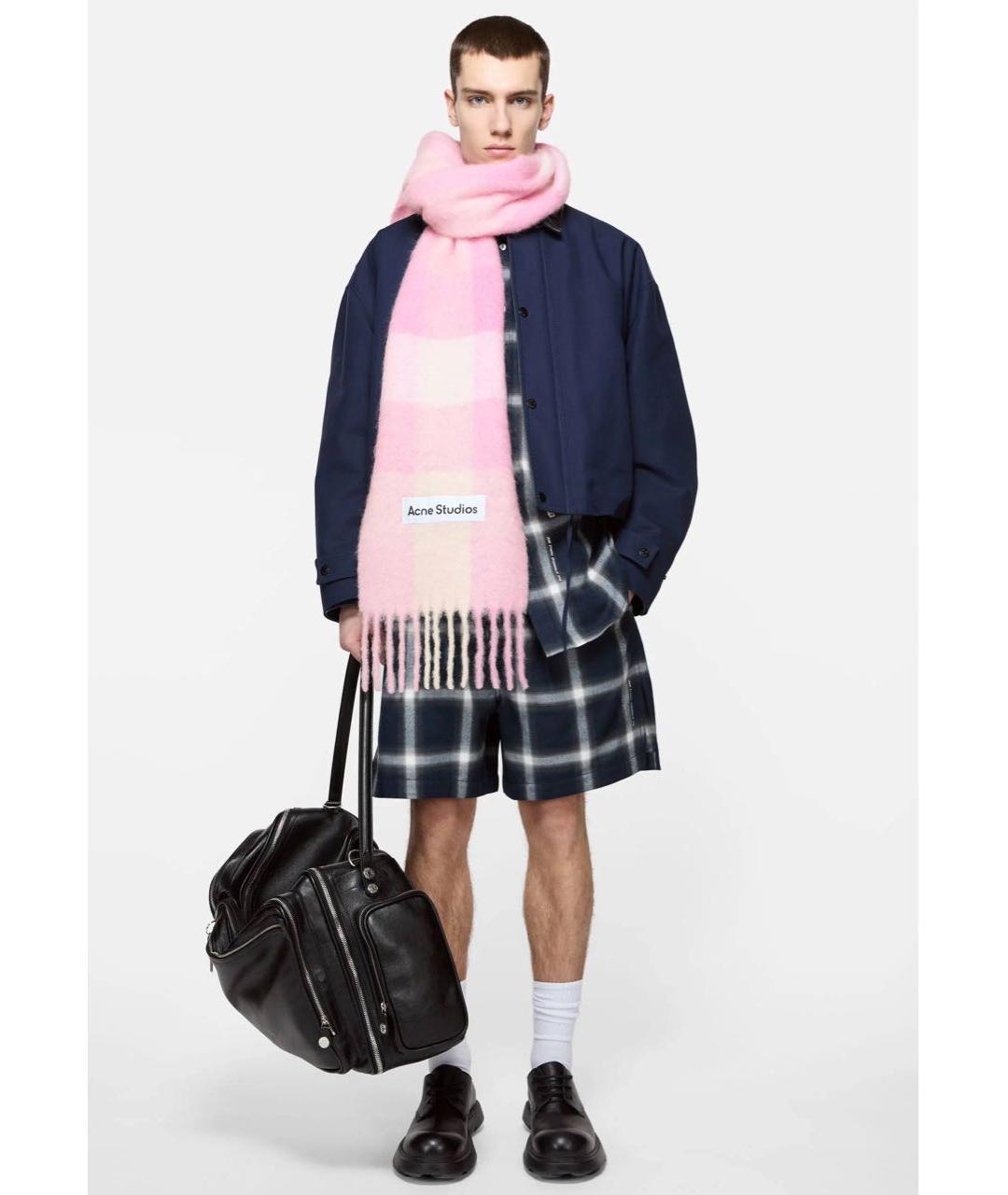 ACNE STUDIOS Мульти шерстяной шарф, фото 3