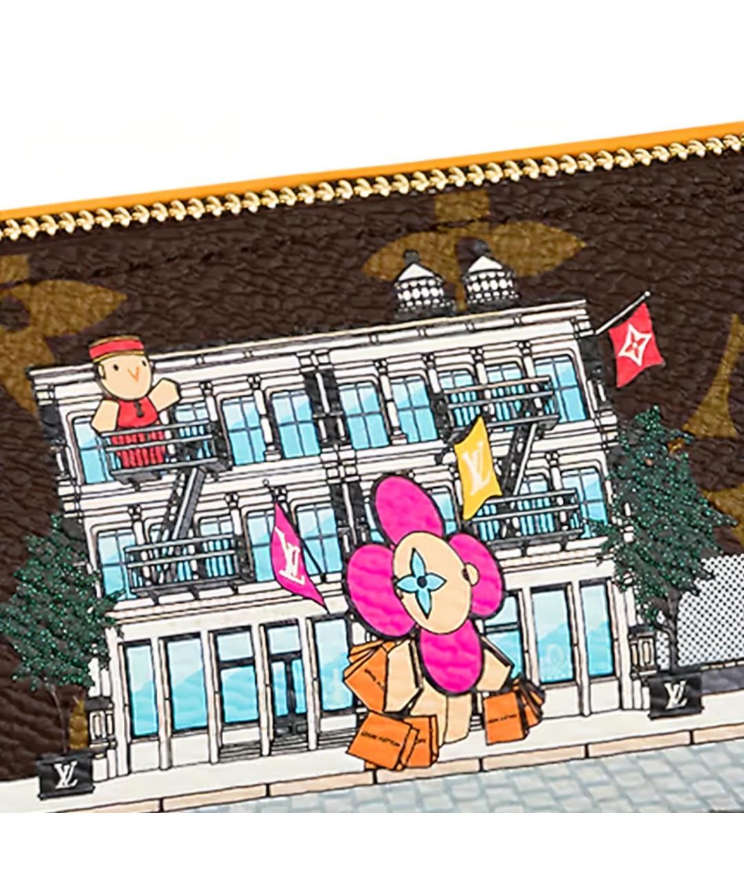 LOUIS VUITTON Коричневая косметичка, фото 4