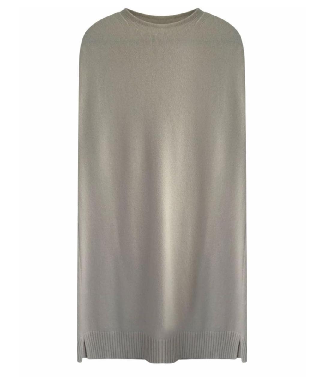 HERMES Бежевое кашемировое повседневное платье, фото 2