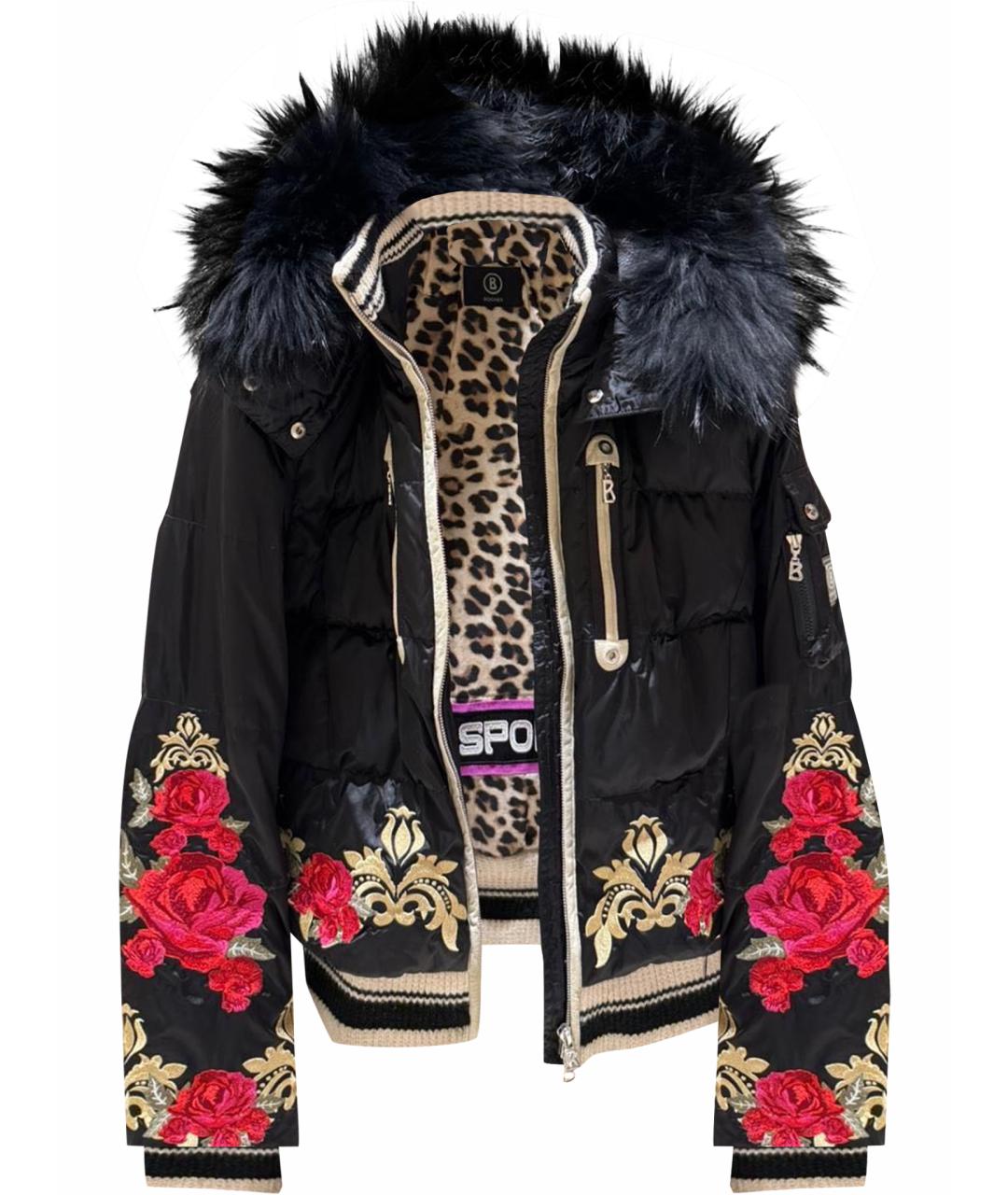 BOGNER Черный полиамидовый пуховик, фото 1