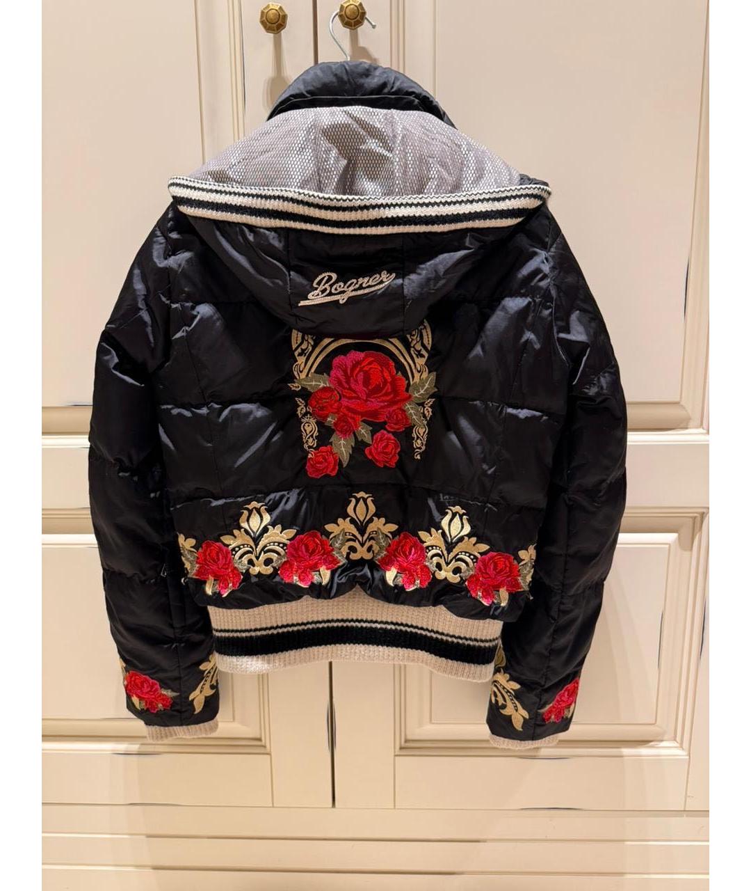 BOGNER Черный полиамидовый пуховик, фото 6