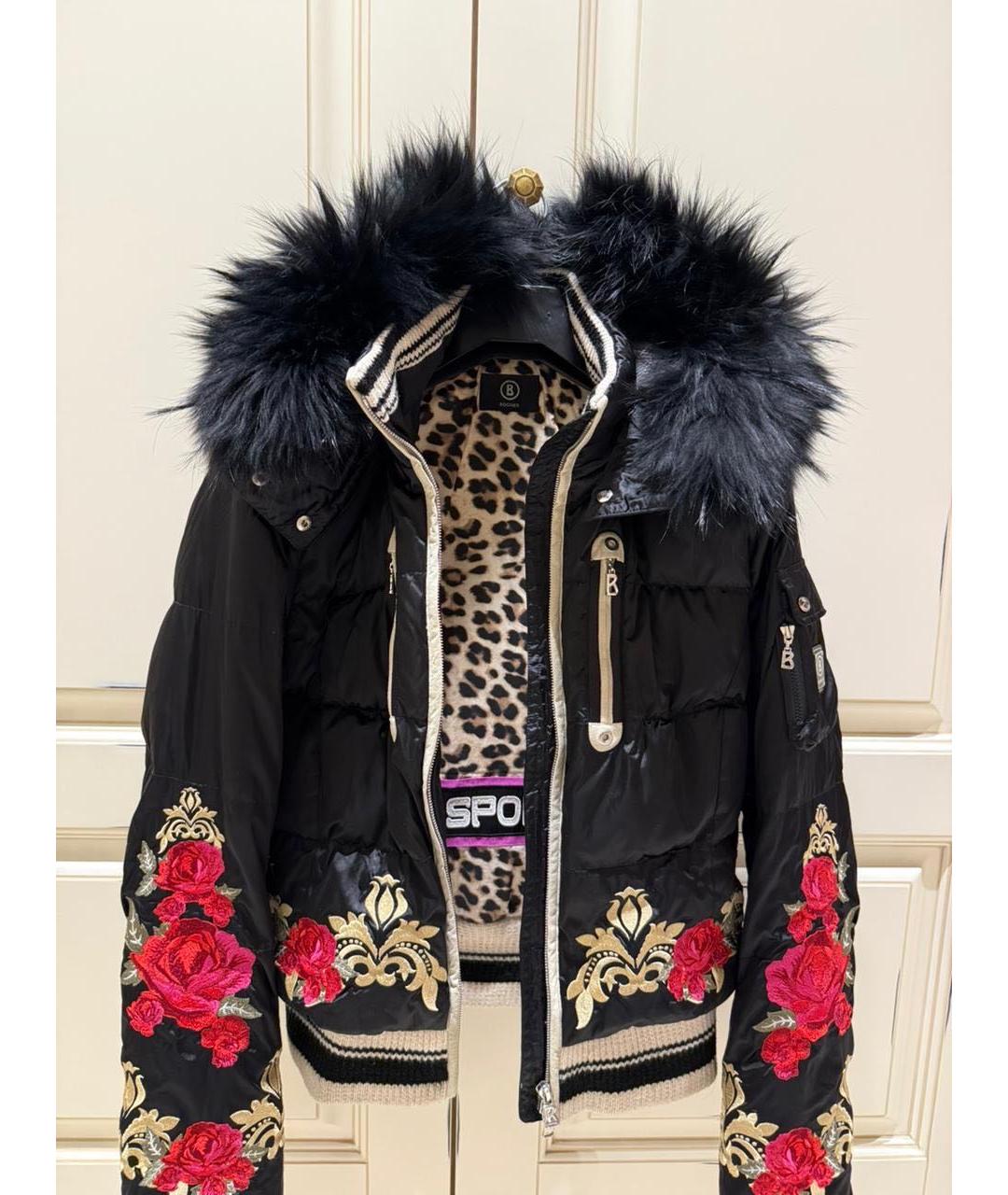 BOGNER Черный полиамидовый пуховик, фото 7