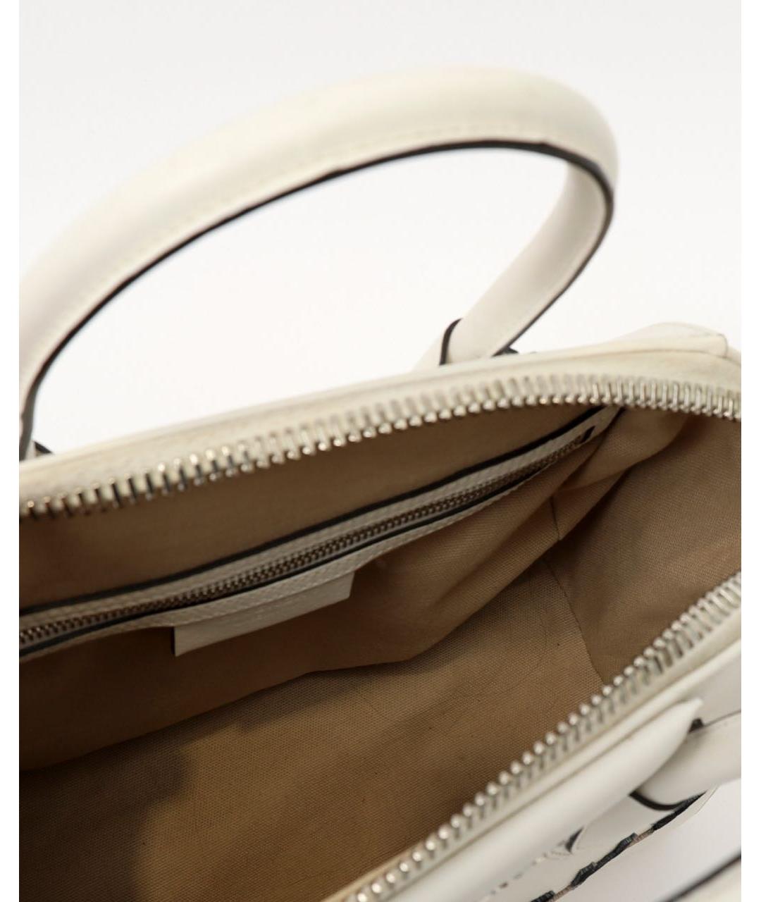 GIVENCHY Белая кожаная сумка с короткими ручками, фото 8