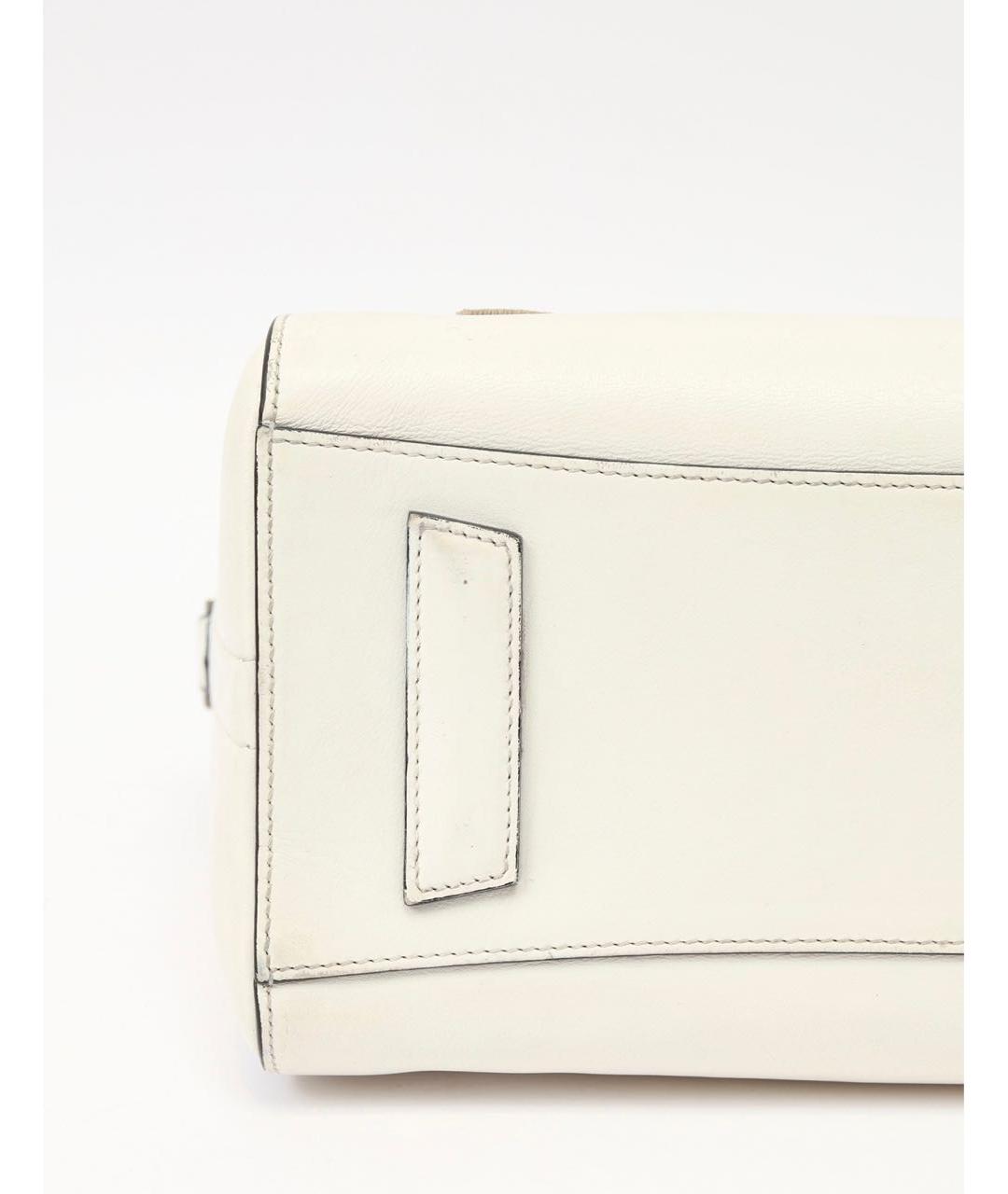 GIVENCHY Белая кожаная сумка с короткими ручками, фото 4
