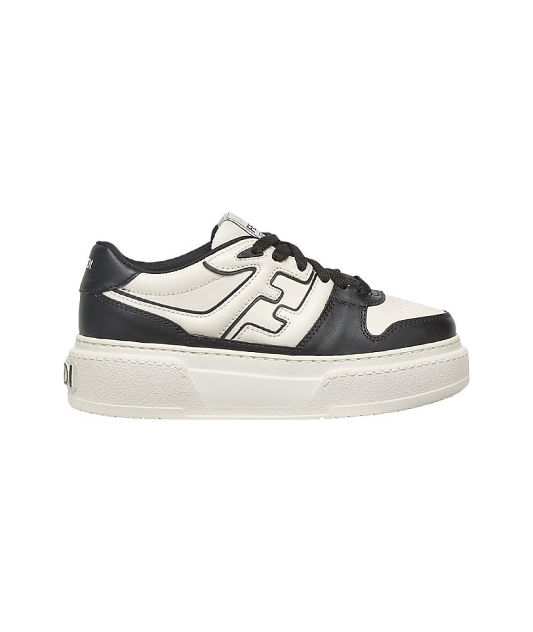 FENDI Мульти кожаные кеды, фото 1