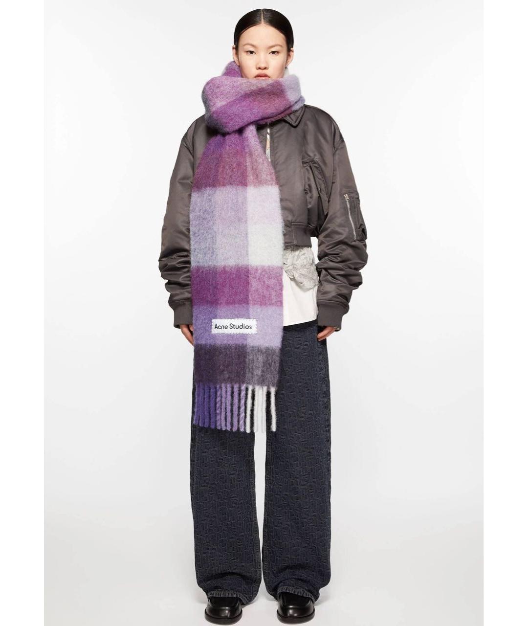 ACNE STUDIOS Мульти шерстяной шарф, фото 2