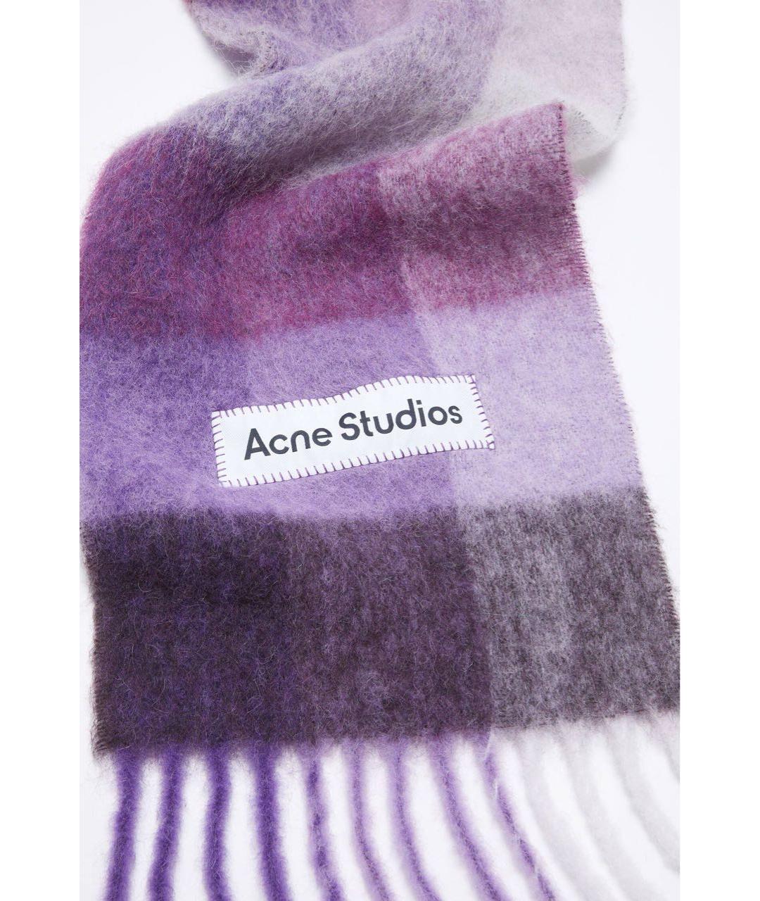 ACNE STUDIOS Мульти шерстяной шарф, фото 4