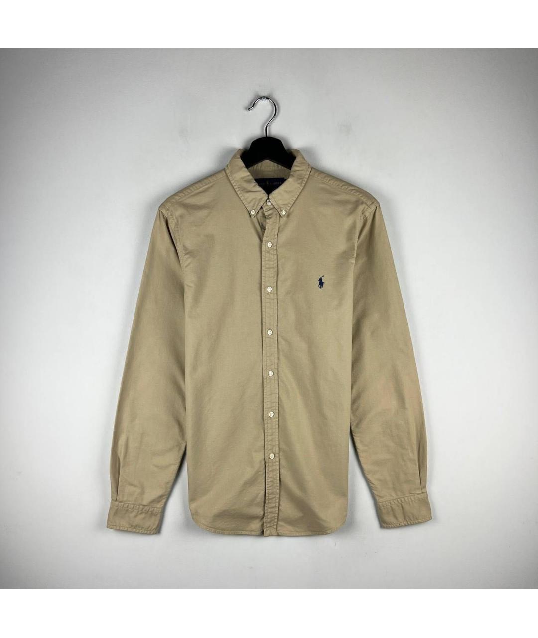 POLO RALPH LAUREN Бежевая хлопковая кэжуал рубашка, фото 5