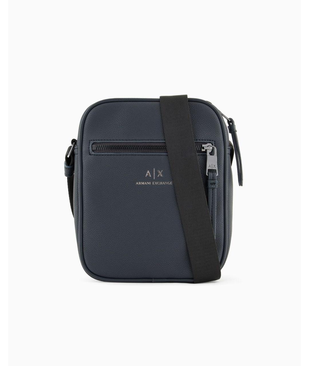 ARMANI EXCHANGE Темно-синяя сумка на плечо из искусственной кожи, фото 7